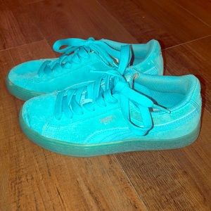 Puma a Sneakers Sky Blue Sz 3 Kids